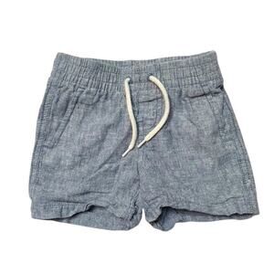 Baby Gap Linen Blend Chambray Pull on Shorts Size 12-18m